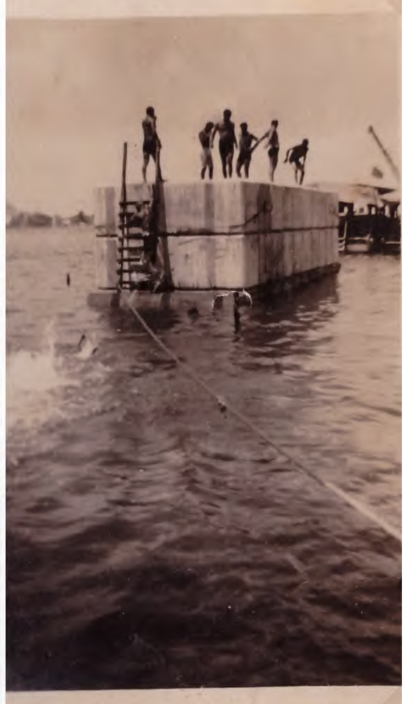 חיפה 1931 - בניית נמל חיפה